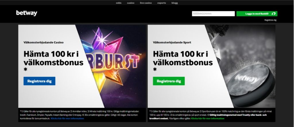 betway casino sverige