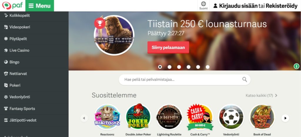 paf casino sverige