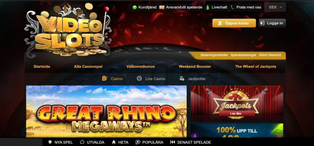 videoslots sweden